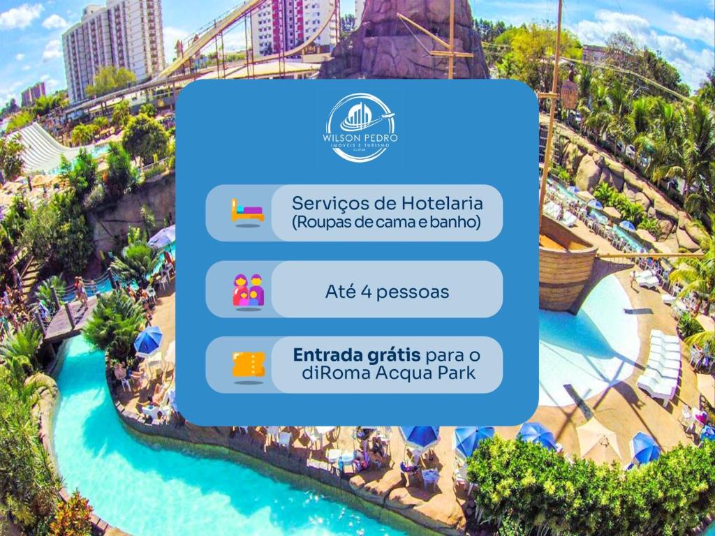 Πισίνα στο ή κοντά στο Spazzio diRoma com acesso ao Acqua Park