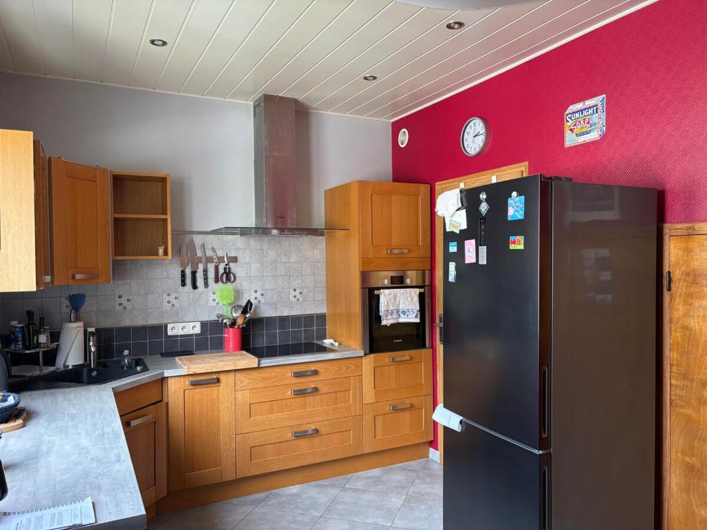 Küche/Küchenzeile in der Unterkunft La maison des castors