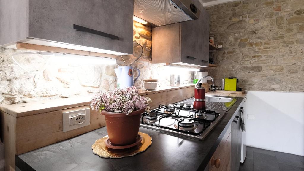 Kuchyň nebo kuchyňský kout v ubytování B&B Appartamento - IL RIONE