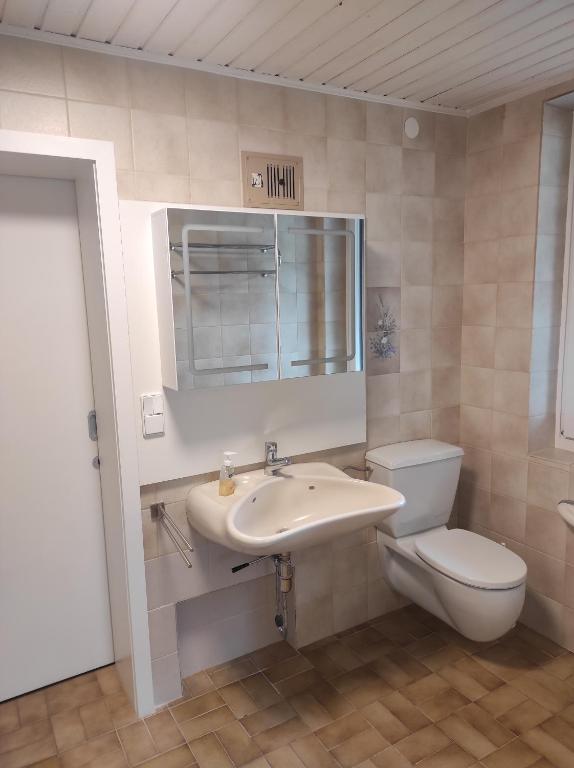 Koupelna v ubytování Putz Appartements