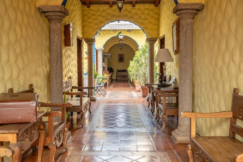 Χώρος καθιστικού στο Hotel Caxa Real