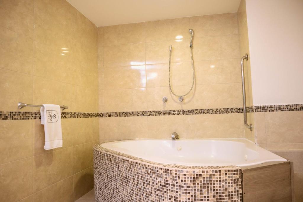 Koupelna v ubytování Hotel Clara Luna