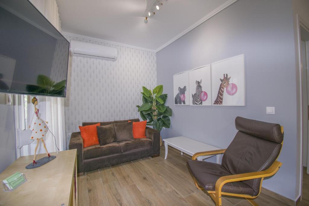 Posezení v ubytování Bianca Suites