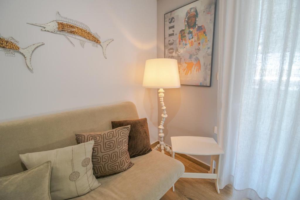 Posezení v ubytování Bianca Suites