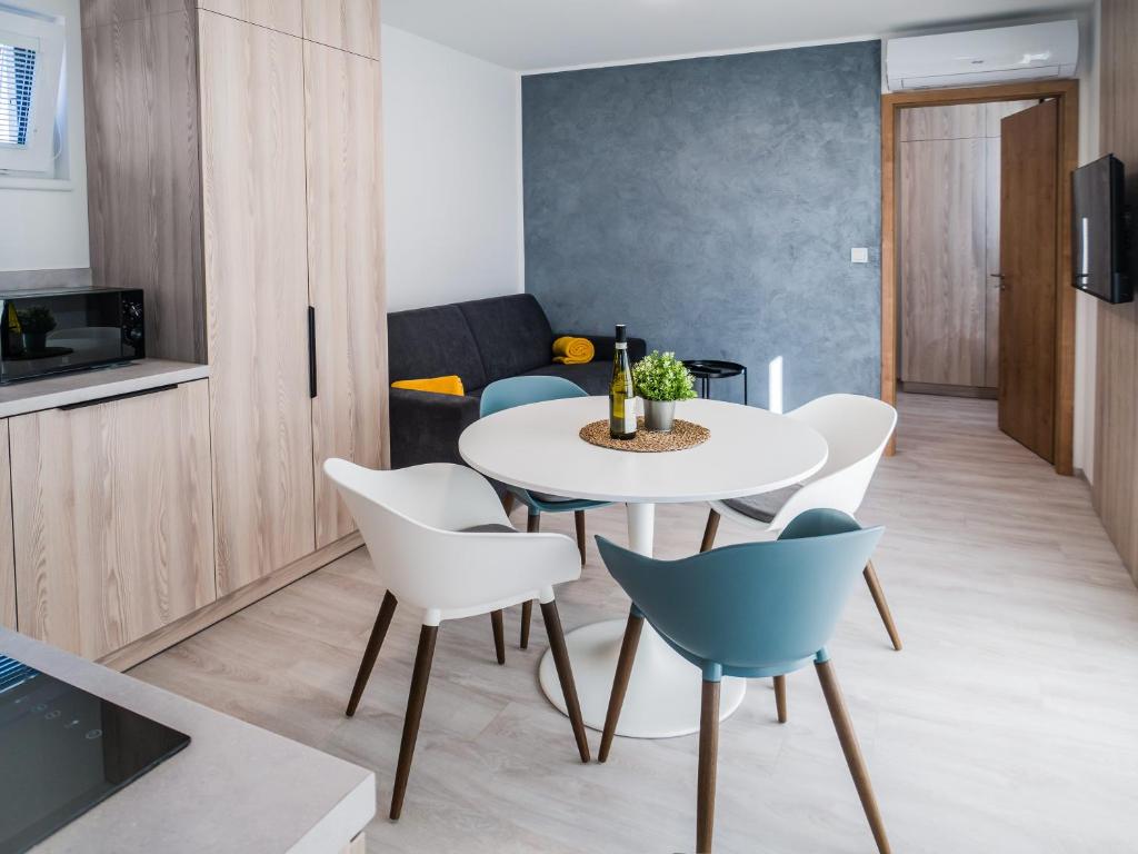 Kuchyň nebo kuchyňský kout v ubytování Wellness Apartmány Panorama