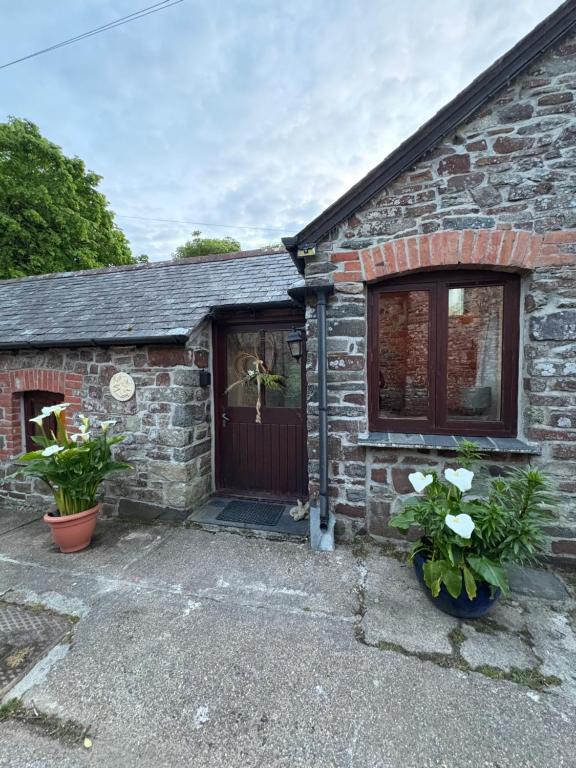 Bygningen som feriehuset ligger i