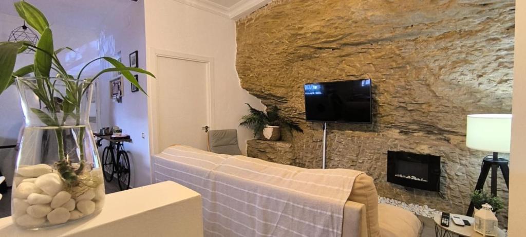 TV a/nebo společenská místnost v ubytování Casa isabel