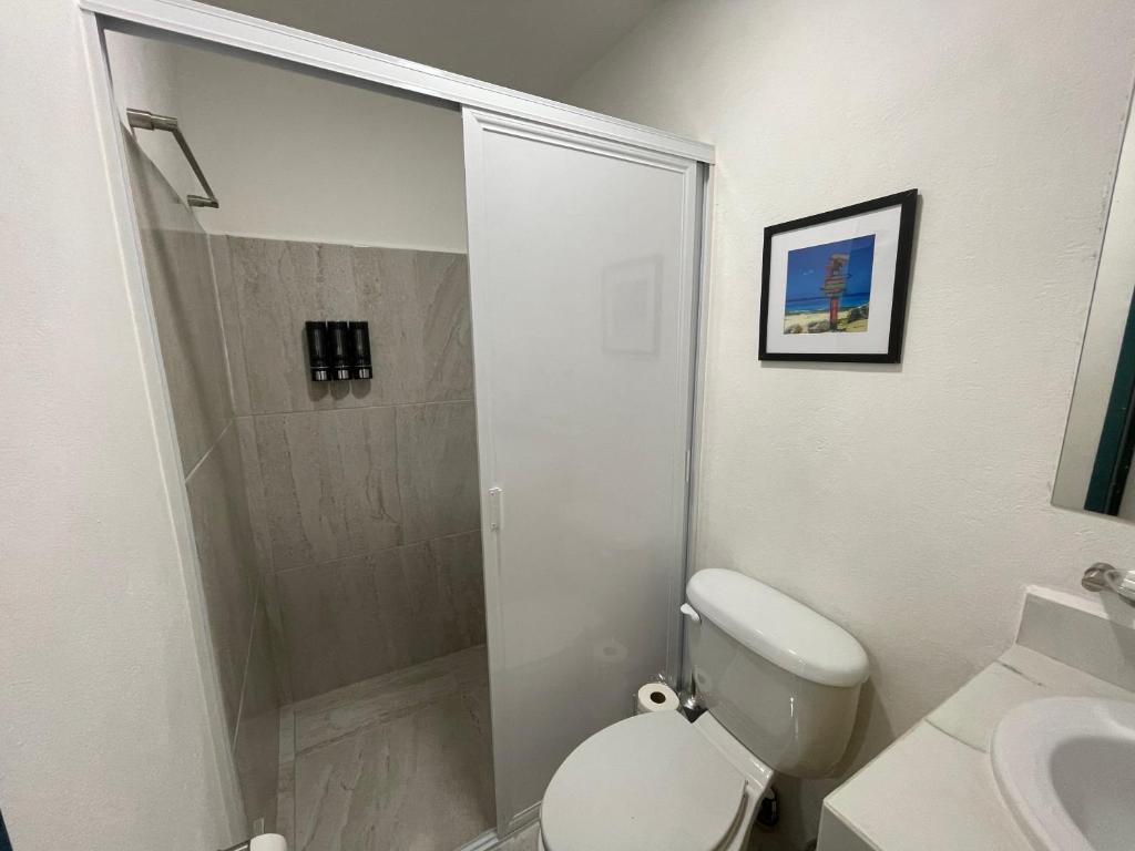 Koupelna v ubytování Casona Suites