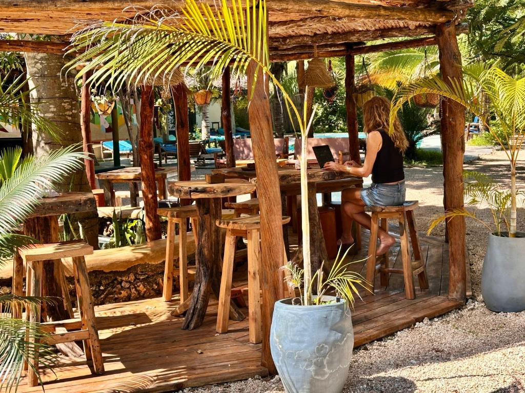 Kameleon Blueにあるレストランまたは飲食店