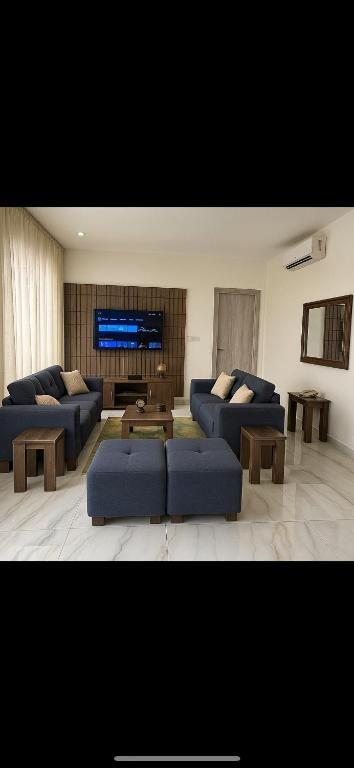 Posezení v ubytování Joy luxury Apartments