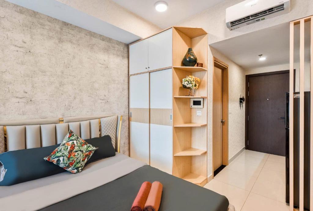 Posezení v ubytování Olala Saigon Apartment in Rivergate Building