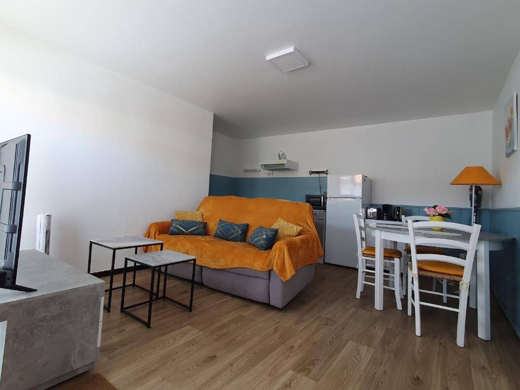 Η κουζίνα ή μικρή κουζίνα στο Studio Confortable et Bien Situé – Plages, Port, Animations à Deux Pas - FR-1-476-194