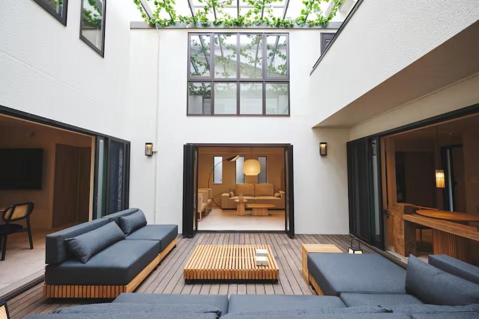 Χώρος καθιστικού στο 渋谷本町ホテル