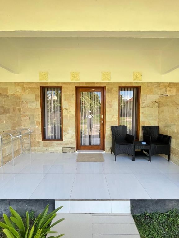 Un patio o zona al aire libre en parida bungalow