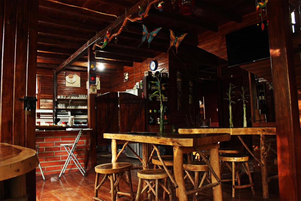 Lounge nebo bar v ubytování Mindo Green House