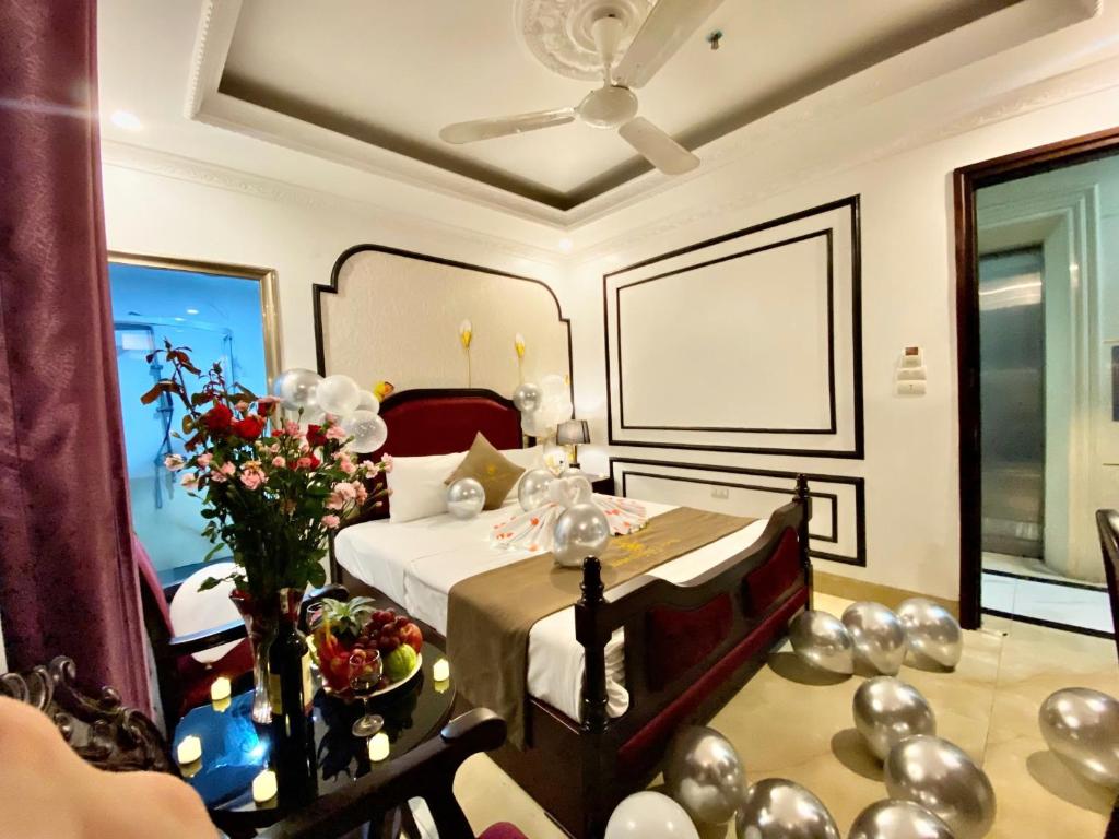Posezení v ubytování Nam Cường X Hotel