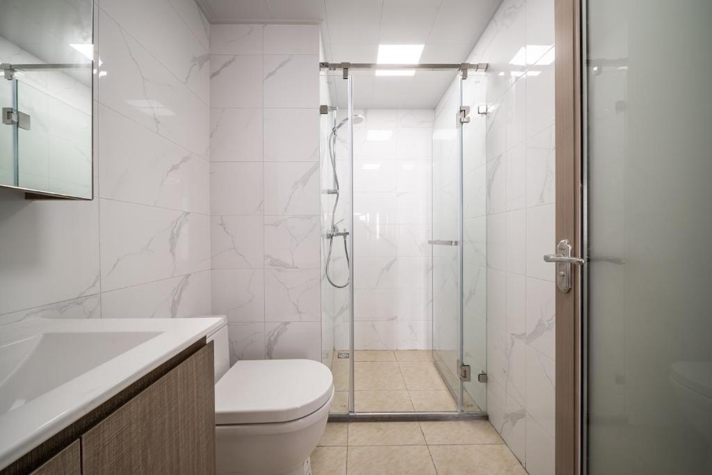 Koupelna v ubytování Kingkey Shuibei International Apartment Hotel