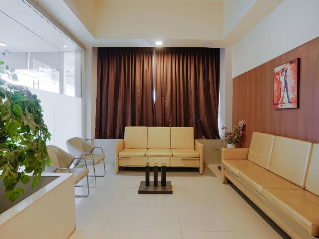 Posezení v ubytování Hotel Grand le mount