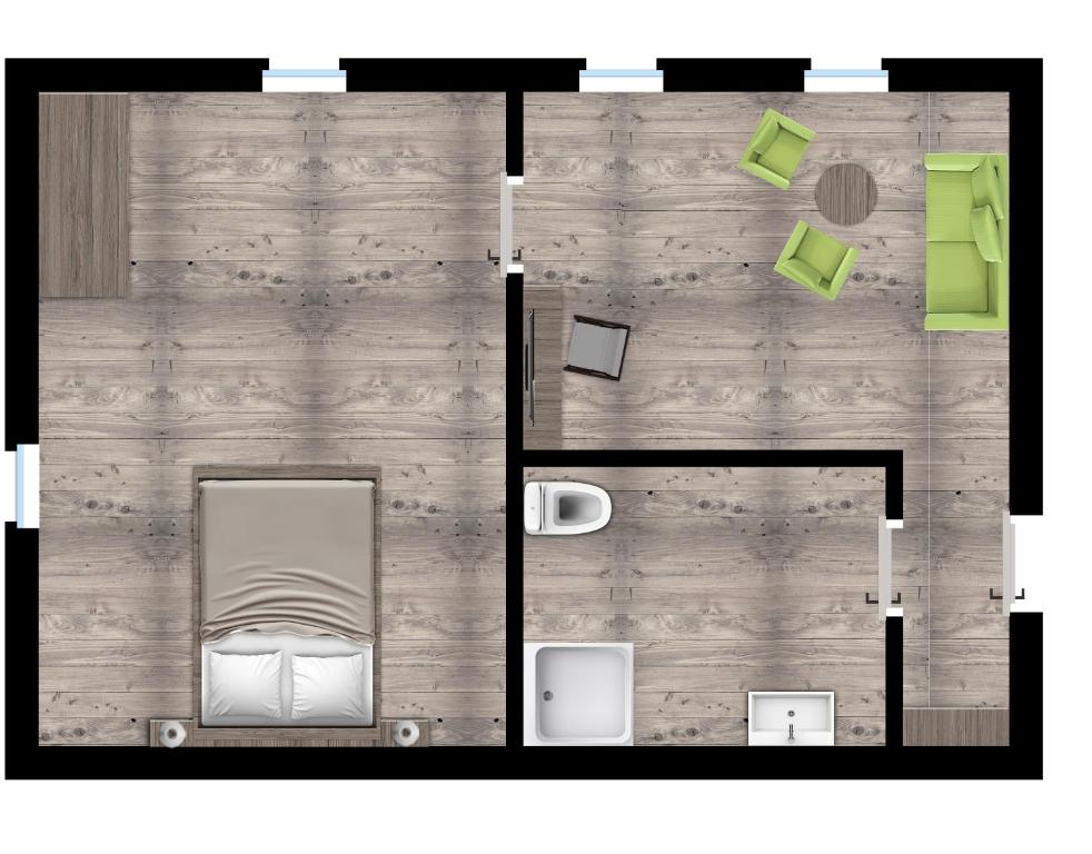 Majutuskoha Konsum Gästehaus Quisisana - Oberhof korruse plaan