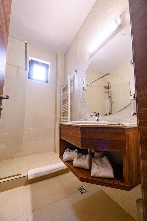 Koupelna v ubytování Hotel Ryon
