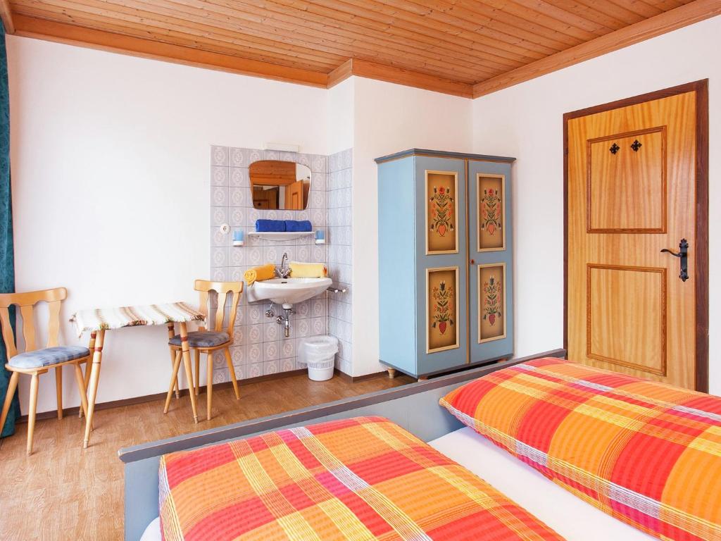 Posteľ alebo postele v izbe v ubytovaní Spacious Apartment near Ski Area in Mittersill