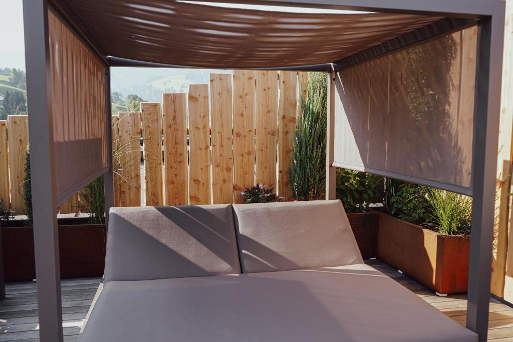 Ein Balkon oder eine Terrasse in der Unterkunft Hotel Lohningerhof