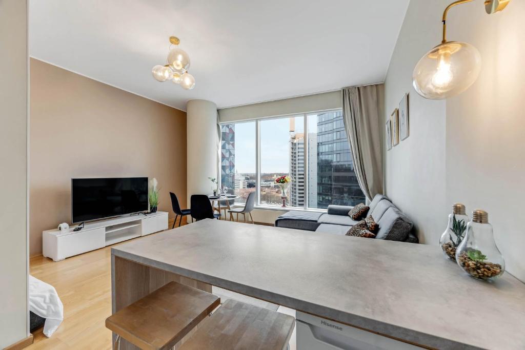 Curated visual reference: Luxury Studio Apartment With Tapping Sounds Reference: Skyresidence Amazing Luxury View Studio Apartment High F Tallinn