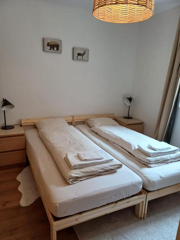 Postel nebo postele na pokoji v ubytování Spacieux appart - 2 chambres à coucher incl Jacuzzi Privé