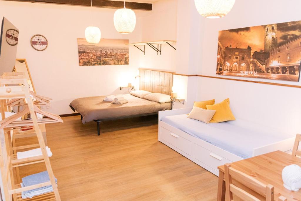 Postel nebo postele na pokoji v ubytování Casa Tequila