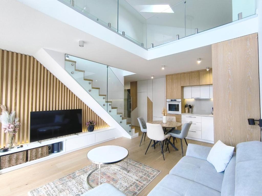 Køkken eller tekøkken på Blackbird Boutique Apartment