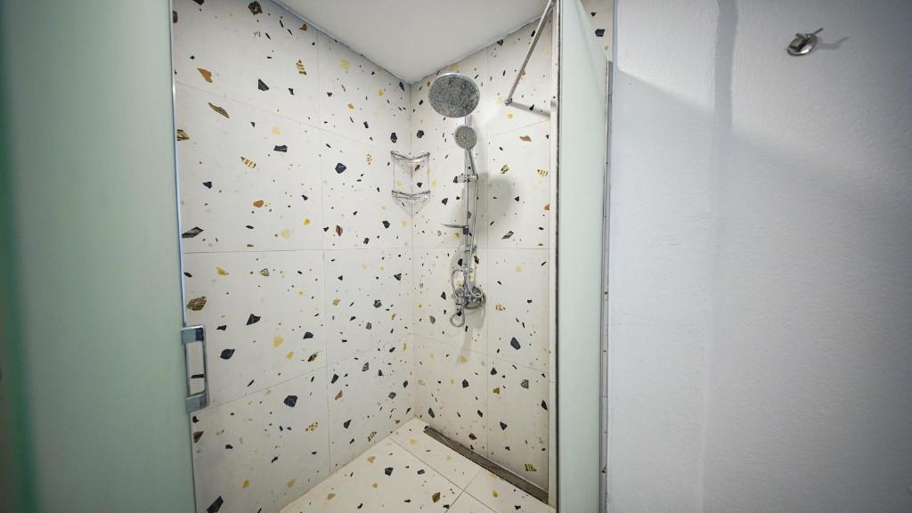 Koupelna v ubytování Thanos Hotel
