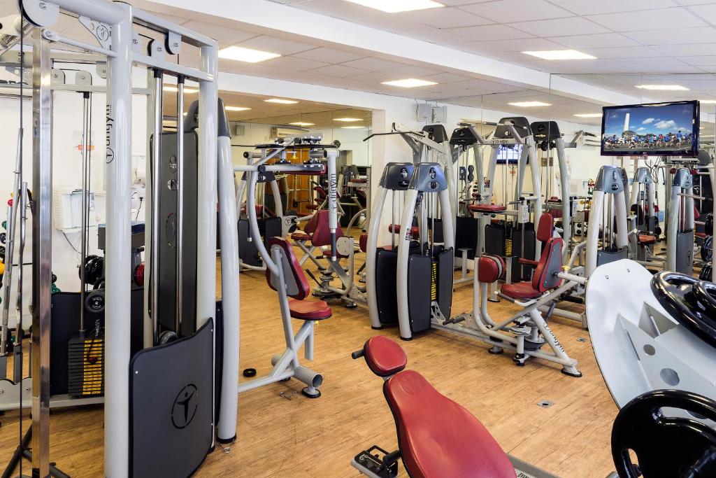 Fitness centrum a/nebo fitness zařízení v ubytování Central Park Flat Jardins