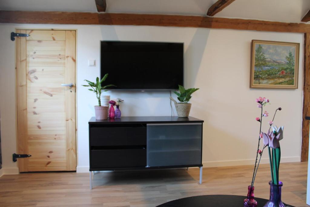 TV a/nebo společenská místnost v ubytování Apartment Gasstorp Wifi
