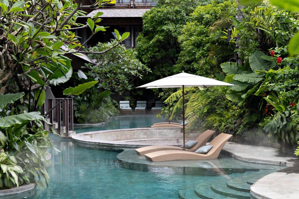 Bazén v ubytování The Kemilau Ubud nebo v jeho okolí
