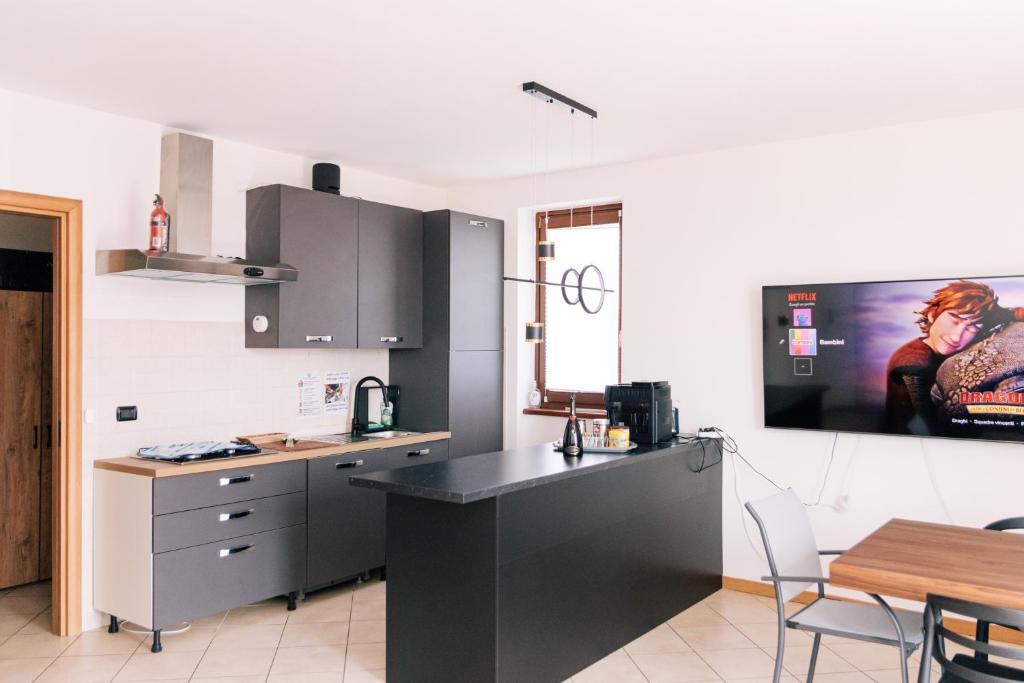 Kuchyň nebo kuchyňský kout v ubytování Casa Oslo