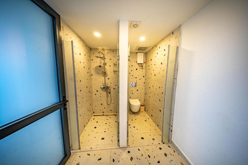 Koupelna v ubytování Thanos Hotel
