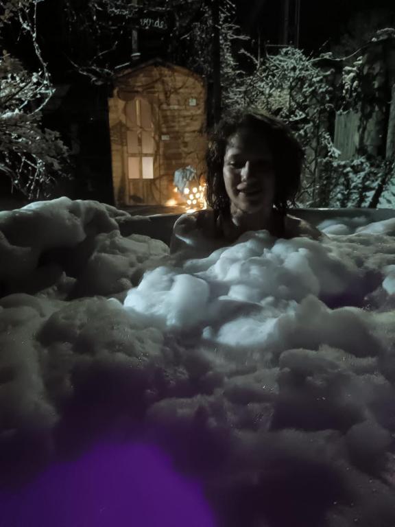 Casuta Verde v zimě