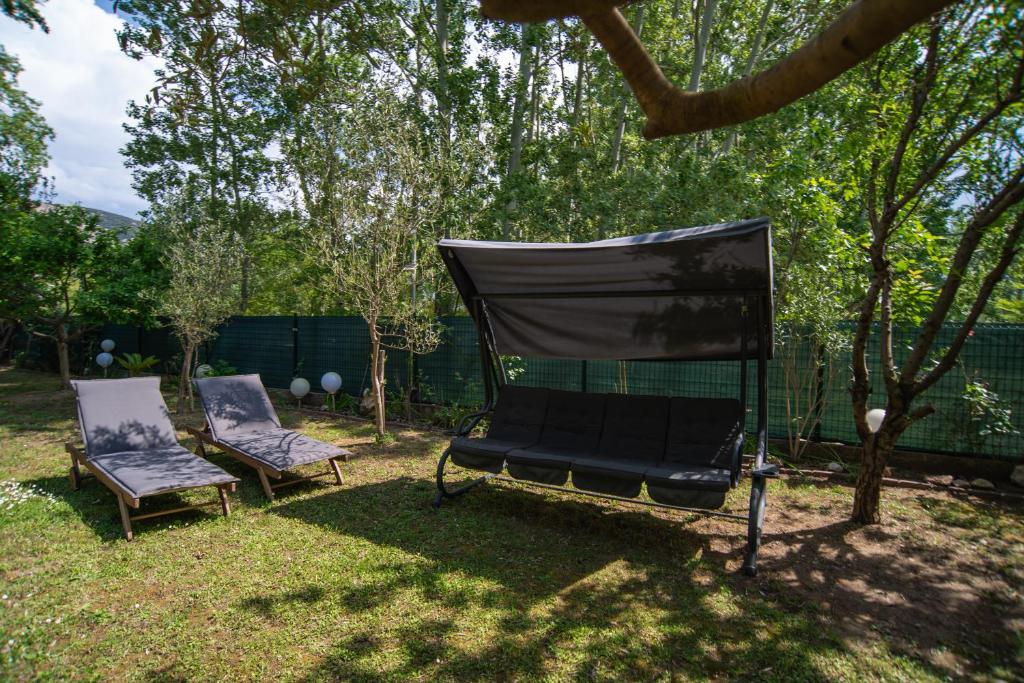 Vonkajšia záhrada v ubytovaní Resort "Ranch Ante"