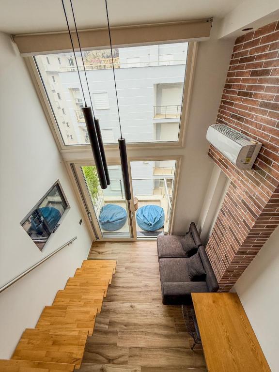 Posezení v ubytování Superior Duplex 1