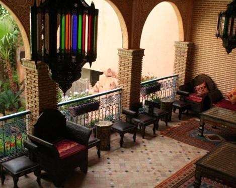 Posezení v ubytování Le Riad Meknes
