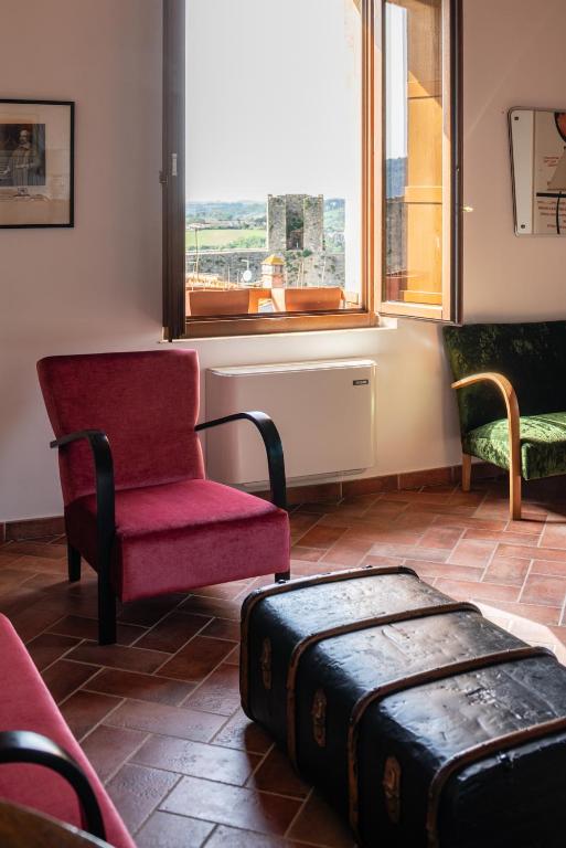 Posedenie v ubytovaní Rooms and Wine al Castello
