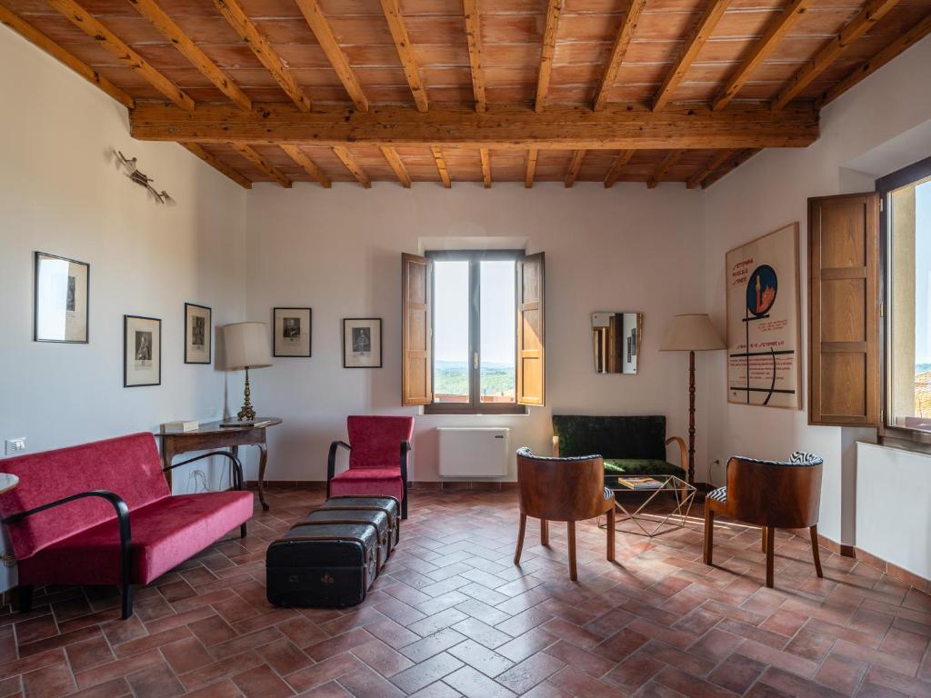 Posedenie v ubytovaní Rooms and Wine al Castello