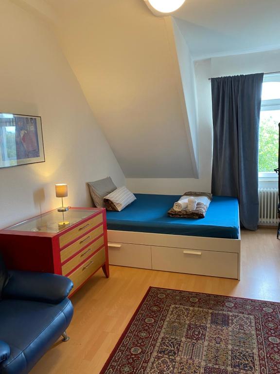 Postel nebo postele na pokoji v ubytování Nice Private Room in Shared Apartment - 2er WG