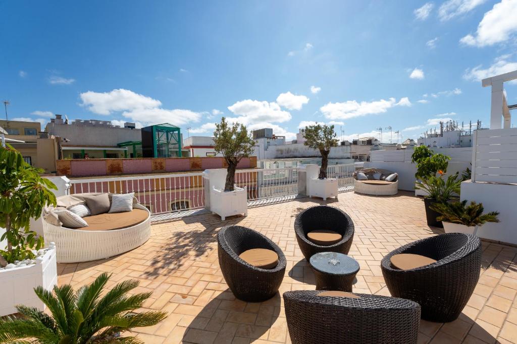 Balkón nebo terasa v ubytování El Armador Casa Palacio by Luxury Suites Cádiz