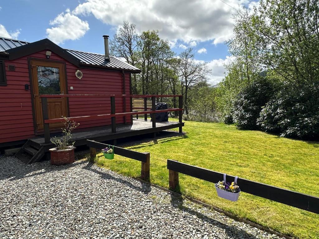 Zahrada ubytování Rashfield Sheilings - Riverside Lodges, by Pucks Glen, Dunoon