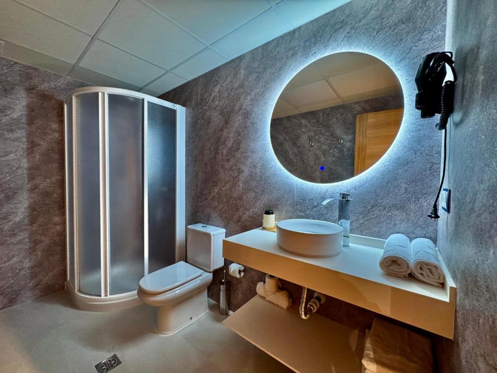 Koupelna v ubytování Hotel Ávila Diró
