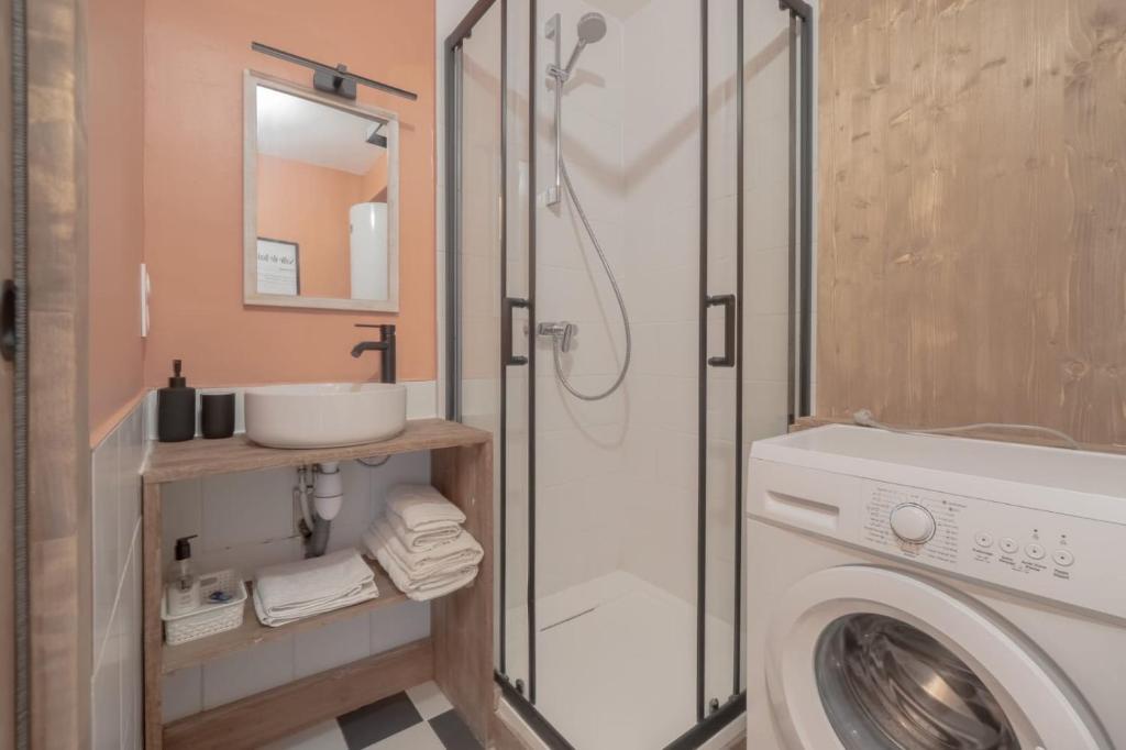 Koupelna v ubytování Appartement La Biche