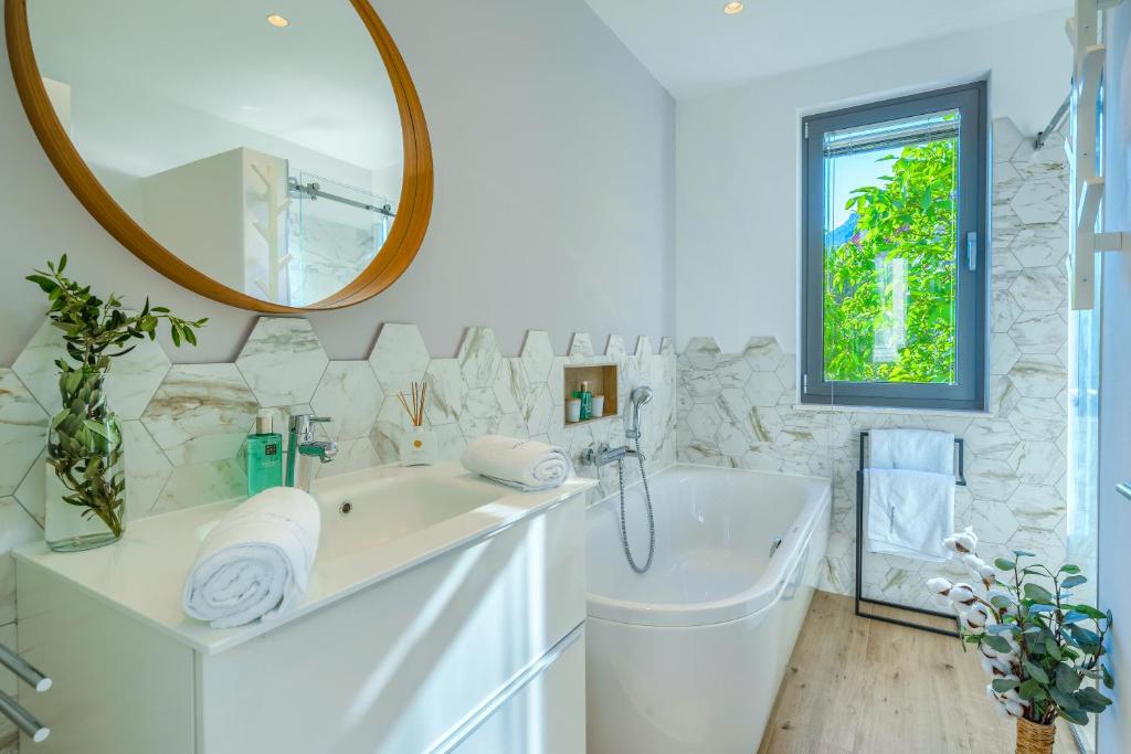 Kúpeľňa v ubytovaní Villa Bellevue Bast