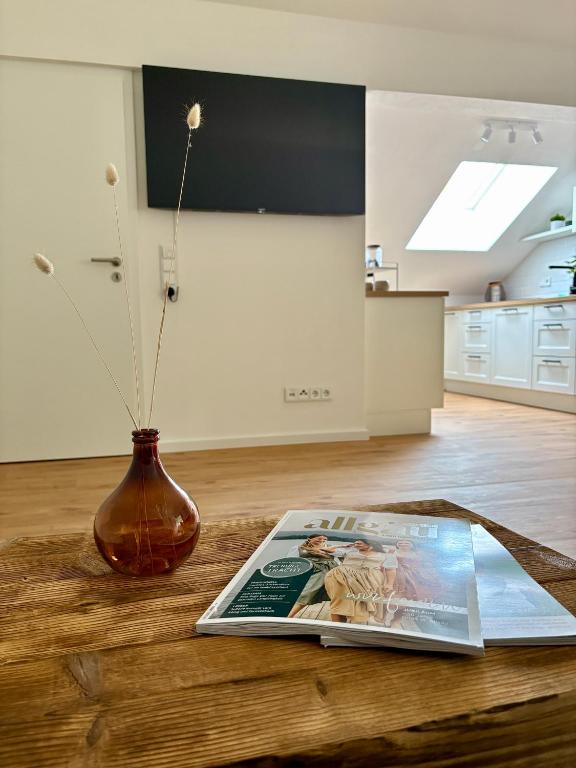 Kuchyň nebo kuchyňský kout v ubytování ALLGÄUHERZ - Ferienwohnung zentral in Nesselwang