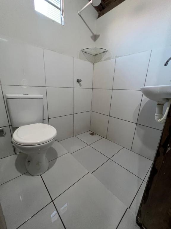 Koupelna v ubytování Lazer Hostel
